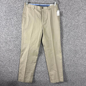 Brooks Brothers Men's Size 33/30 Beige Lightweight Advantage Chino Clark Pants